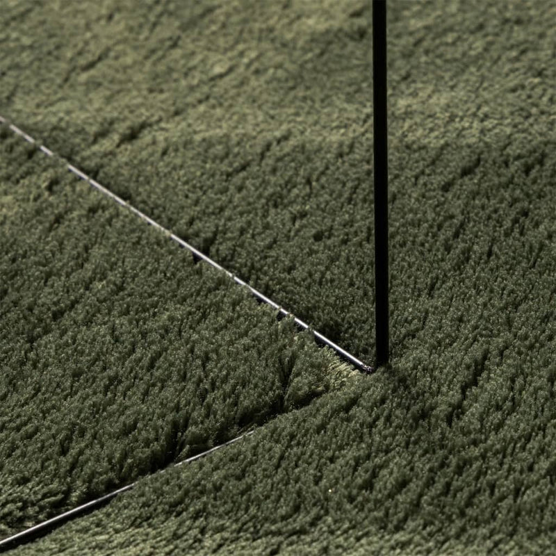 vidaXL HUARTE erdőzöld rövid szálú puha és mosható szőnyeg 200x200 cm