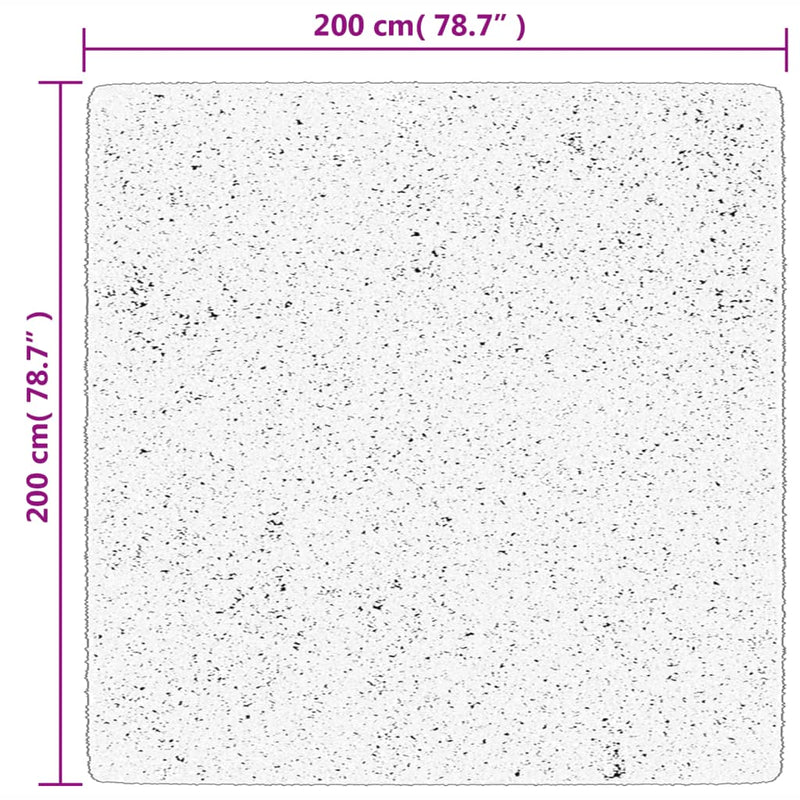 vidaXL HUARTE erdőzöld rövid szálú puha és mosható szőnyeg 200x200 cm