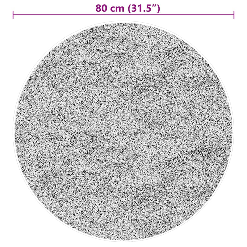 vidaXL HUARTE erdőzöld rövid szálú puha és mosható szőnyeg Ø 80 cm