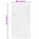 vidaXL HUARTE fekete rövid szálú puha és mosható szőnyeg 80 x 150 cm