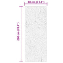 vidaXL HUARTE fekete rövid szálú puha és mosható szőnyeg 80 x 200 cm