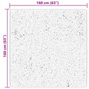vidaXL HUARTE fekete rövid szálú puha és mosható szőnyeg 160 x 160 cm