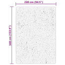 vidaXL HUARTE fekete rövid szálú puha és mosható szőnyeg 240 x 340 cm