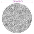 vidaXL HUARTE fekete rövid szálú puha és mosható szőnyeg Ø 100 cm