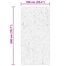 vidaXL HUARTE púderszínű rövid szálú puha és mosható szőnyeg 100x200cm