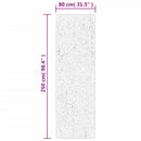 vidaXL PAMPLONA zöld magas szálú bolyhos modern szőnyeg 80 x 250 cm