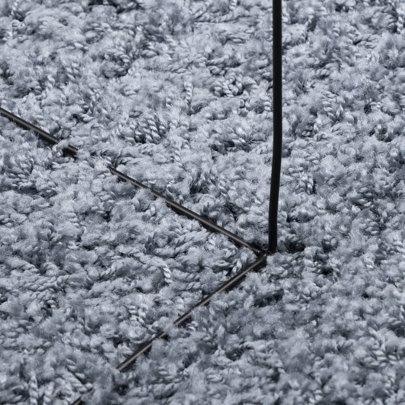 vidaXL PAMPLONA kék magas szálú bolyhos modern szőnyeg Ø 100 cm