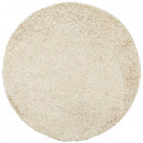 vidaXL PAMPLONA arany magas szálú bolyhos modern szőnyeg Ø 120 cm