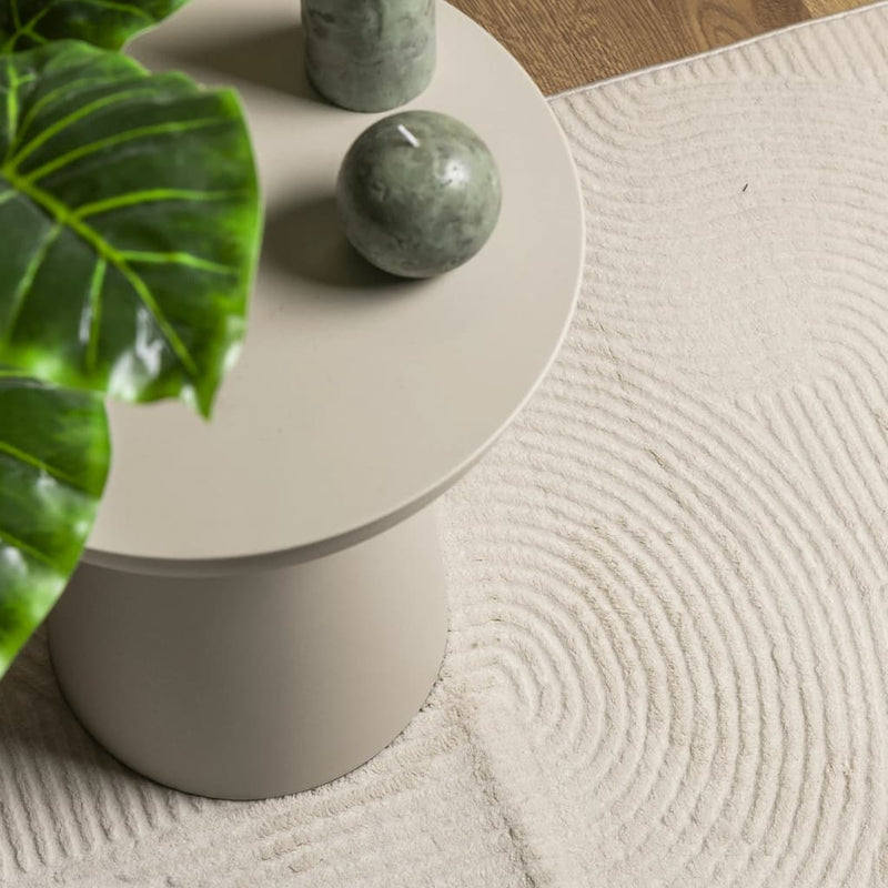 vidaXL IZA krémszínű rövid szálú skandináv stílusú szőnyeg 200x280 cm