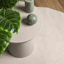 vidaXL IZA krémszínű rövid szálú skandináv stílusú szőnyeg Ø 120 cm