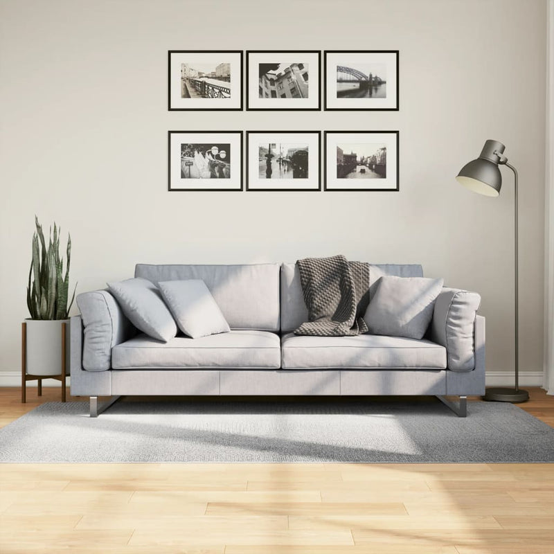 vidaXL IZA szürke rövid szálú skandináv stílusú szőnyeg 100 x 200 cm