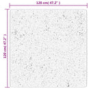 vidaXL OVIEDO antracitszürke rövid szálú szőnyeg 120 x 120 cm