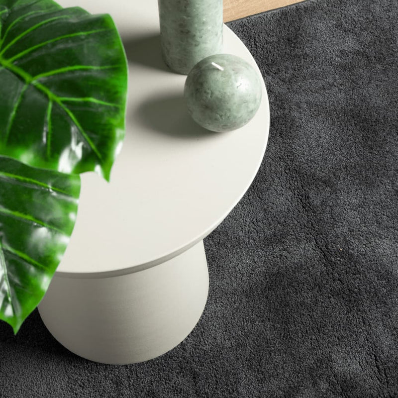 vidaXL OVIEDO antracitszürke rövid szálú szőnyeg 200 x 200 cm