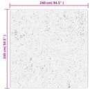 vidaXL OVIEDO antracitszürke rövid szálú szőnyeg 240 x 240 cm