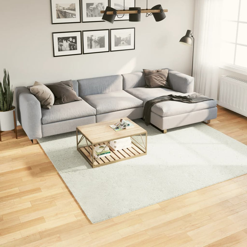 vidaXL OVIEDO krémszínű rövid szálú szőnyeg 240 x 240 cm