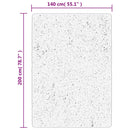 vidaXL OVIEDO fekete rövid szálú szőnyeg 140 x 200 cm