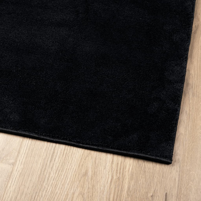 vidaXL OVIEDO fekete rövid szálú szőnyeg 240 x 240 cm