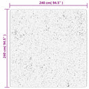 vidaXL OVIEDO fekete rövid szálú szőnyeg 240 x 240 cm