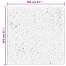 vidaXL OVIEDO piros rövid szálú szőnyeg 160 x 160 cm