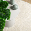 vidaXL ISTAN krémszínű hosszú szálú fényes szőnyeg Ø 80 cm