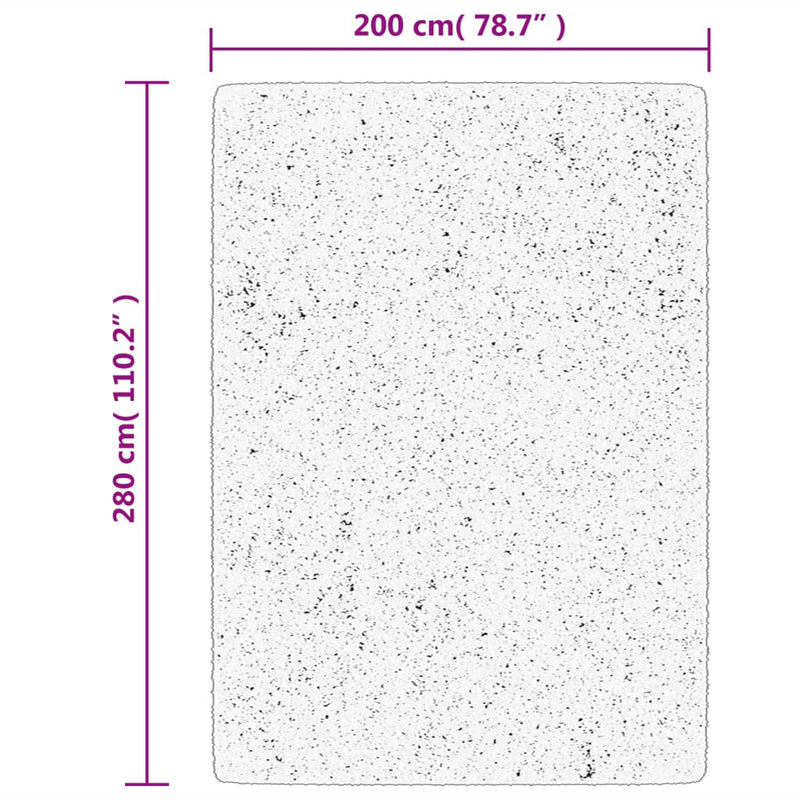 vidaXL ISTAN szürke hosszú szálú fényes szőnyeg 200 x 280 cm