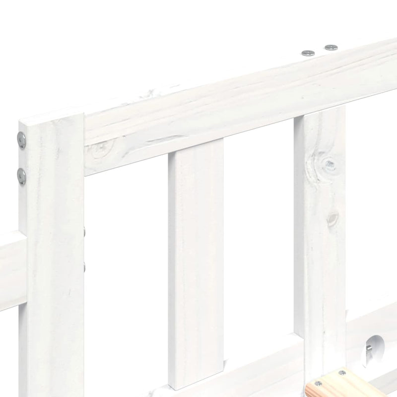 vidaXL fehér tömör fenyőfa kanapéágy matrac nélkül 80 x 200 cm