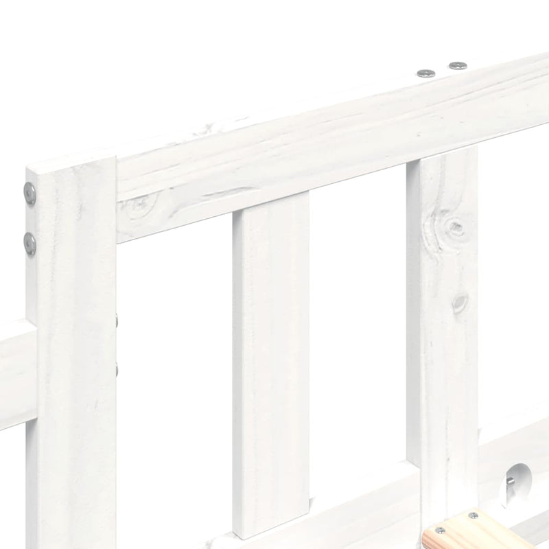 vidaXL fehér tömör fenyőfa kanapéágy matrac nélkül 90 x 200 cm