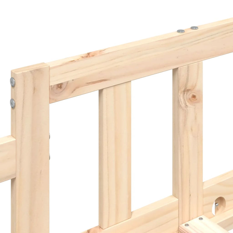 vidaXL tömör fenyőfa kanapéágy matrac nélkül 90 x 190 cm