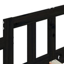 vidaXL fekete tömör fenyőfa kanapéágy 90 x 190 cm