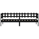 vidaXL fekete tömör fenyőfa kanapéágy 80 x 200 cm