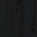 vidaXL fekete tömör fenyőfa kanapéágy 80 x 200 cm