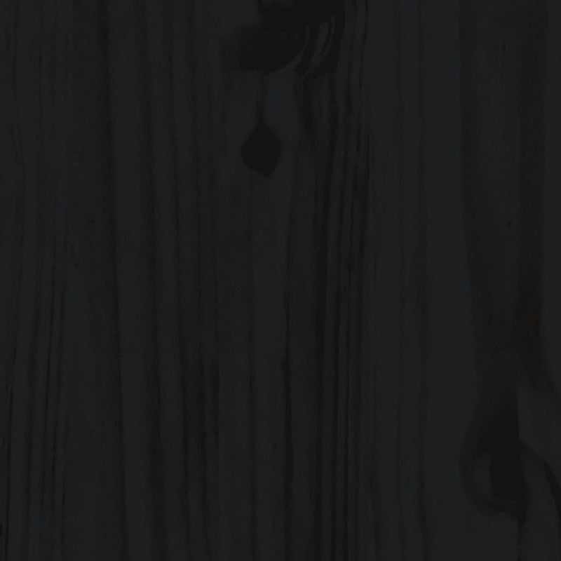 vidaXL fekete tömör fenyőfa kanapéágy 80 x 200 cm