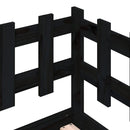 vidaXL fekete tömör fenyőfa kanapéágy 90 x 200 cm