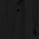 vidaXL fekete tömör fenyőfa kanapéágy 90 x 200 cm