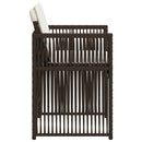 vidaXL 4 db barna polyrattan kerti szék párnával