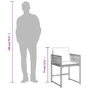 vidaXL 4 db világosszürke polyrattan kerti szék párnával