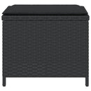 vidaXL 4 db fekete polyrattan kerti szék párnával 41 x 41 x 36 cm