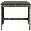 vidaXL 4 db szürke polyrattan kerti szék párnával 41 x 41 x 36 cm