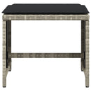 vidaXL 4db világosszürke polyrattan kerti szék párnával 41 x 41 x 36cm