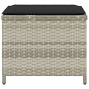 vidaXL 4db világosszürke polyrattan kerti szék párnával 41 x 41 x 36cm