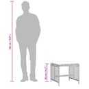 vidaXL 4db világosszürke polyrattan kerti szék párnával 41 x 41 x 36cm