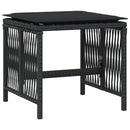 vidaXL 4 db fekete polyrattan kerti szék párnával 41 x 41 x 36 cm