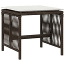 vidaXL 4 db barna polyrattan kerti szék párnával 41 x 41 x 36 cm