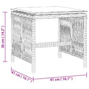 vidaXL 4db világosszürke polyrattan kerti szék párnával 41 x 41 x 36cm