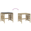 vidaXL 4 db vegyes bézs polyrattan kerti szék párnával 41 x 41 x 36 cm