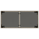 vidaXL szürke polyrattan üveglapos kerti asztal 115x54x74 cm