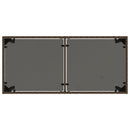 vidaXL barna polyrattan üveglapos kerti asztal 115x54x74 cm