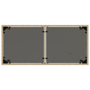 vidaXL bézs polyrattan üveglapos kerti asztal 115x54x74 cm