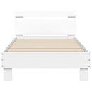 vidaXL fehér szerelt fa ágykeret fejtámlával 90 x 190 cm