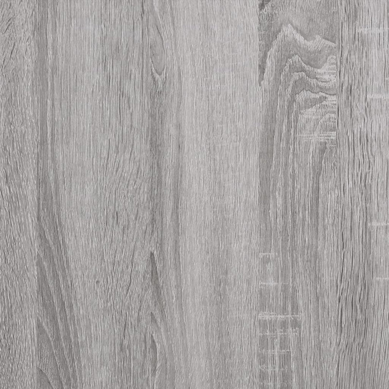 vidaXL szürke sonoma színű szerelt fa ágykeret fejtámlával 90 x 190 cm